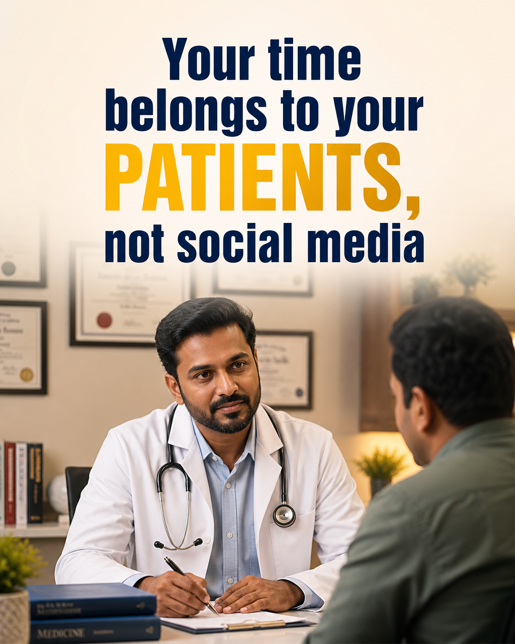 Your time belongs to your patients, not social media